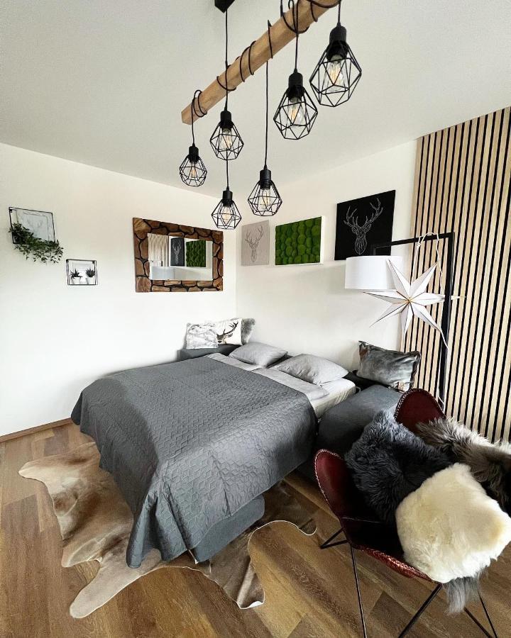 U Jelena Harrachov - Rodinny Apartman U Lesa S Garazi Bagian luar foto