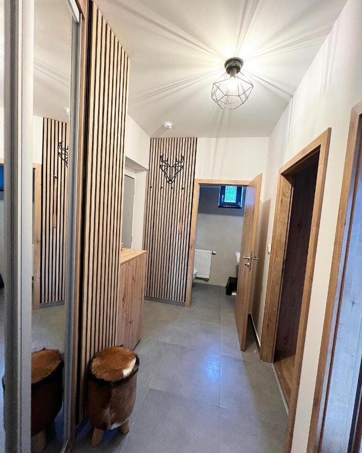 U Jelena Harrachov - Rodinny Apartman U Lesa S Garazi Bagian luar foto