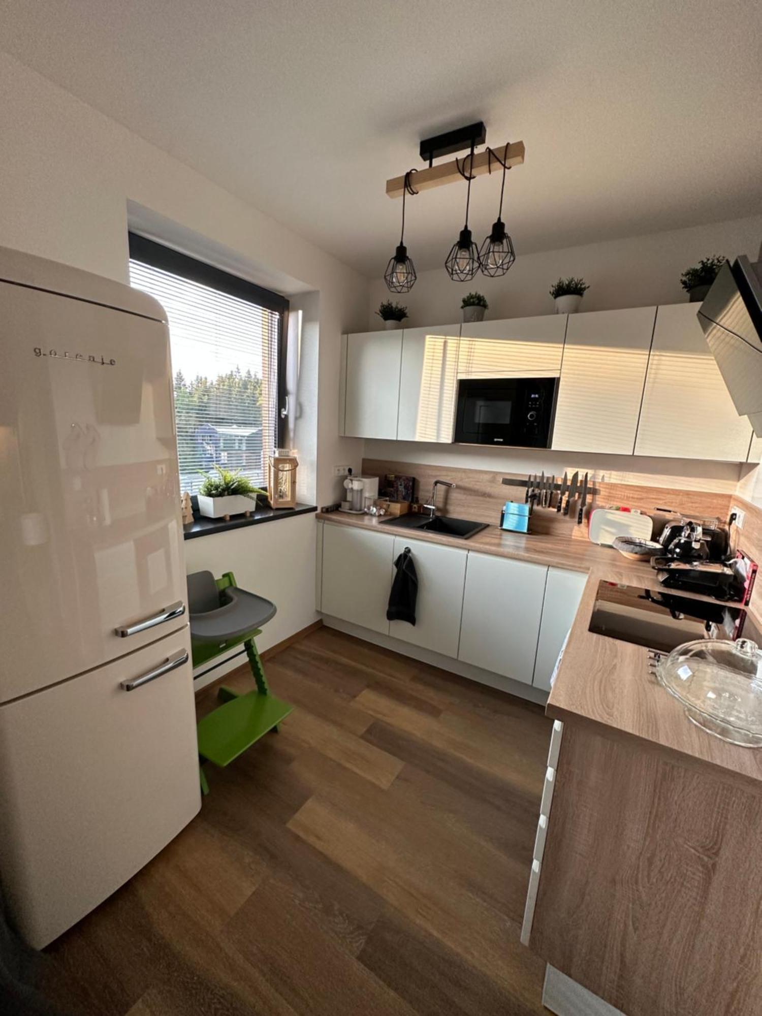 U Jelena Harrachov - Rodinny Apartman U Lesa S Garazi Bagian luar foto