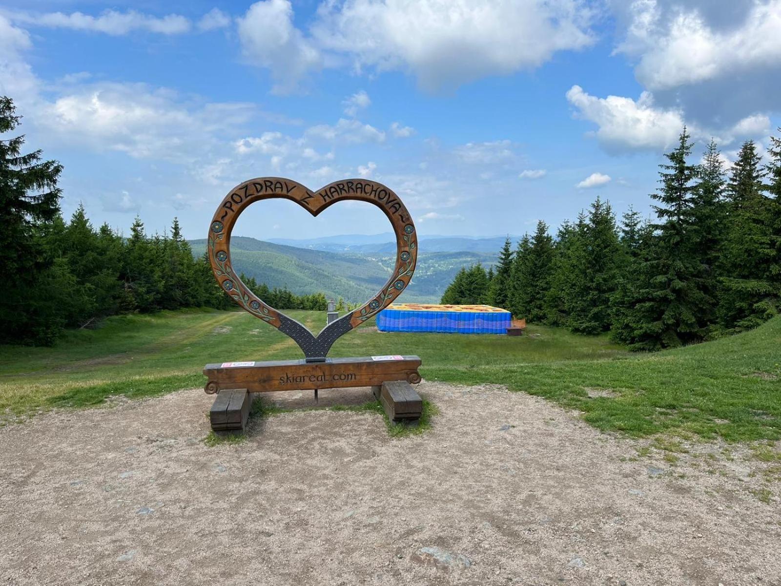 U Jelena Harrachov - Rodinny Apartman U Lesa S Garazi Bagian luar foto